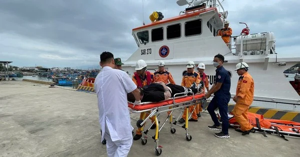 Kịp thời cứu nạn thuyền viên tàu nước ngoài trên vùng biển tỉnh Khánh Hòa - Vietnam.vn