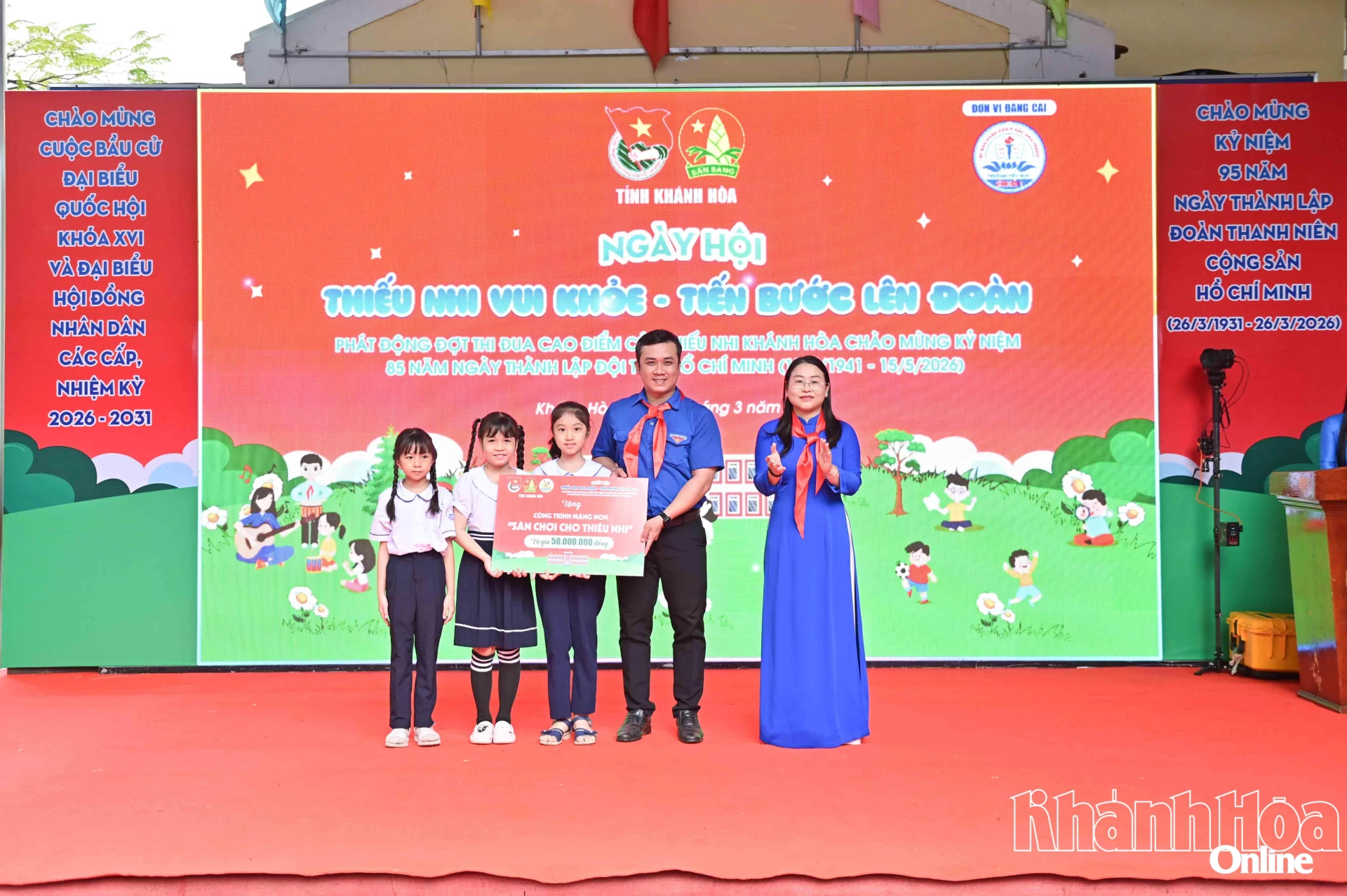 Sôi nổi Ngày hội “Thiếu nhi vui khỏe - Tiến bước lên Đoàn” cấp tỉnh - Báo Khánh Hòa