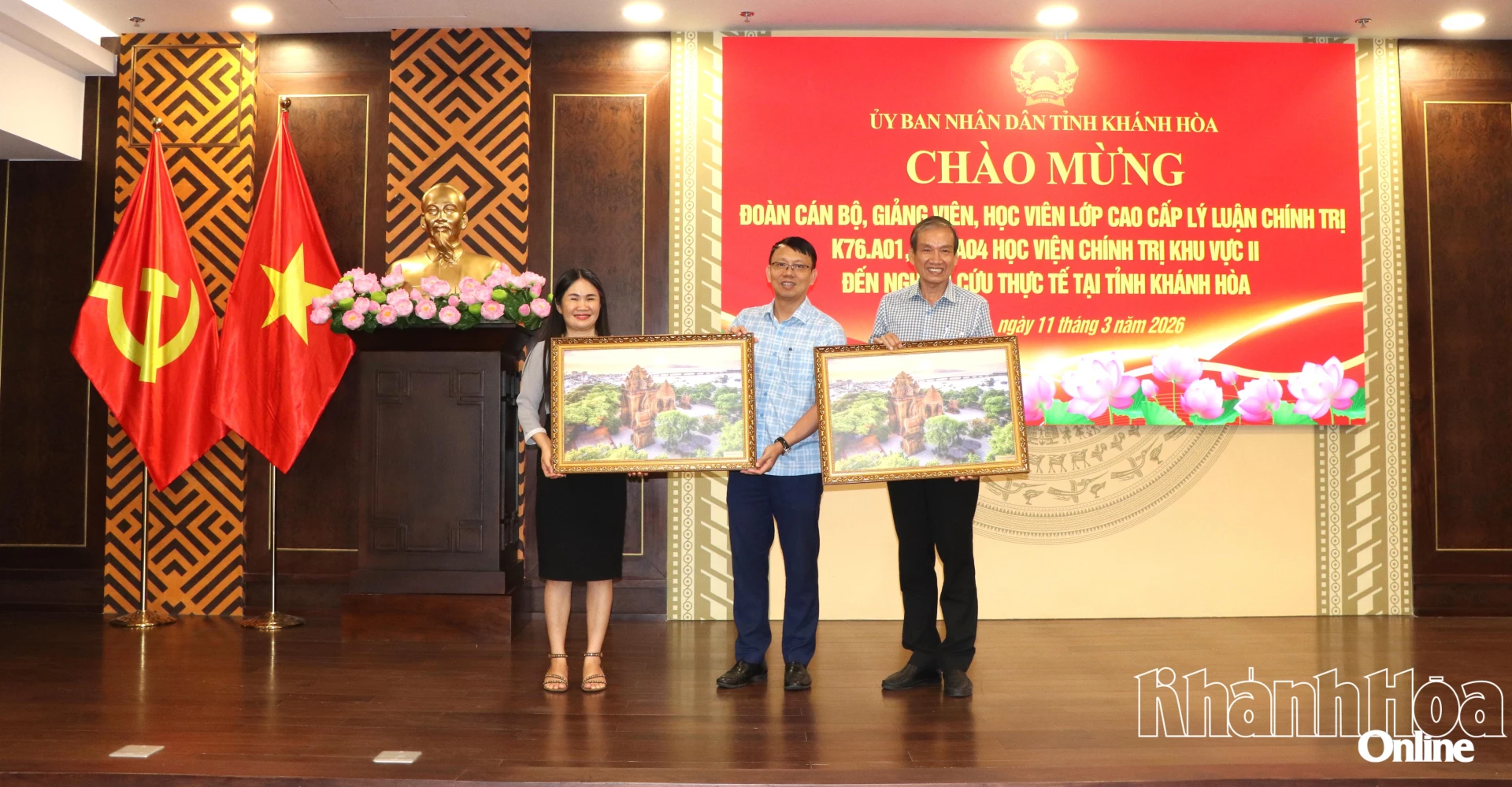 Đoàn cán bộ, giảng viên, học viên Học viện Chính trị khu vực II nghiên cứu thực tế tại tỉnh Khánh Hòa - Báo Khánh Hòa