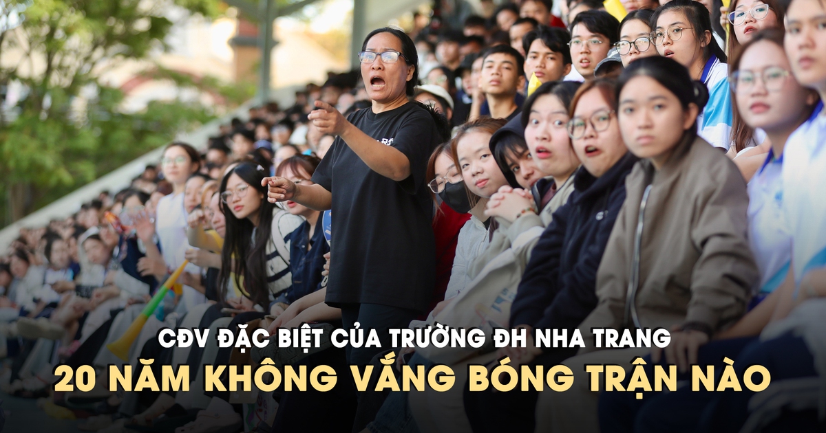 CĐV đặc biệt gắn bó hơn 20 năm, chưa từng bỏ lỡ trận nào của đội Trường ĐH Nha Trang - Báo Thanh Niên